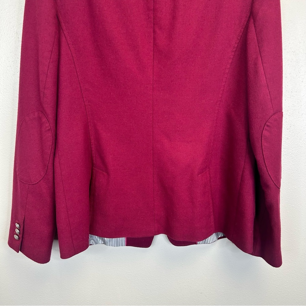 Career Workwear Academia Italian Fabric Size 14 Office Preppy Blazer Banana Rep - Picture 13 of 13